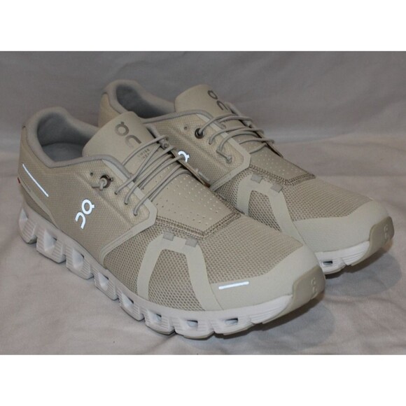 ON CLOUD CLOUD 5 MEN'S RUNNING ATHLETIC SHOES CREAM SAND NIB - Picture 3 of 9